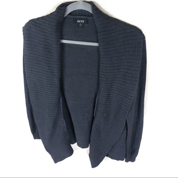 ALYX Knit open front shawl collar‎ cardigan size Large - Picture 3 of 6